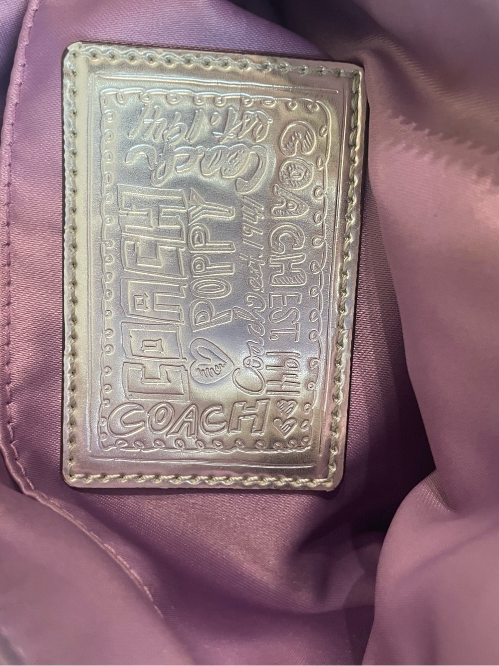 Coach Poppy EUC Bag Gold Metallic Lurex Crossbody Y2K Coach Poppy - Picture 4 of 15